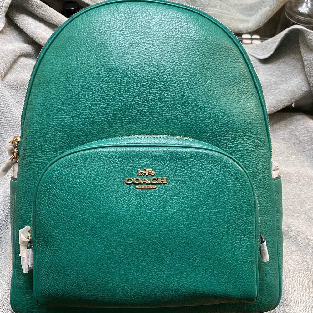🔥GORGEOUS Large Teal Green Coach Backpack